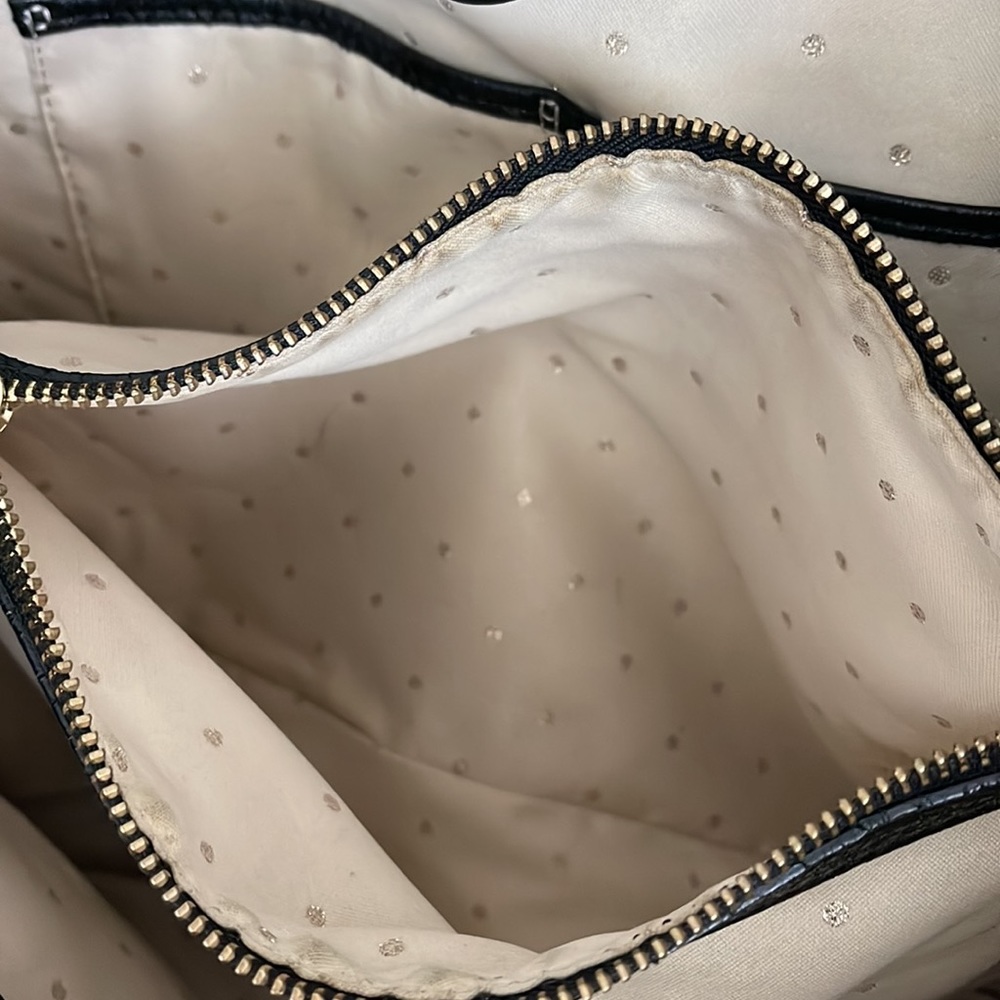 Authentic Kate Spade black quilted leather purse with gold hardware. - Picture 11 of 17